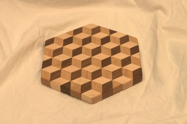 Necker Cubes Trivet